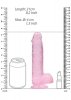 8 / 20 cm Realistic Dildo With Balls - Pink
